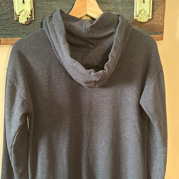 2/$18 Mossimo Grey Long Hoodie Sweater Dress Tunic Size XS - Picture 13 of 16
